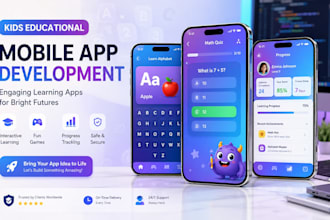 develop custom educational app for kids schools and elearning