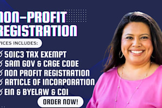 do samgov, non profit registration, 501c3, uei, cage code, 1023ez, mbe, bylaw