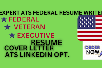 craft veteran, federal, military, and government resumes for USA jobs