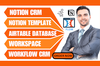 setup custom notion customized templates, workspaces, and airtable databases