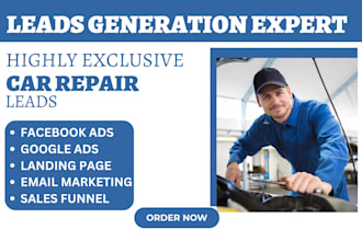 generate car repair leads car wash leads auto transport website insurance leads