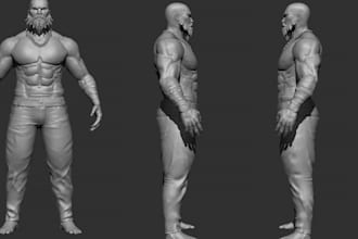form up 3d realistic model,stl file for 3d printing, action figure,toy model,dnd