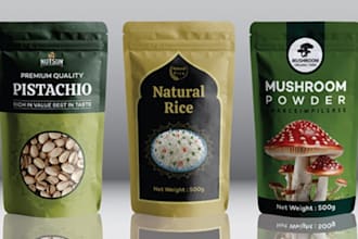 do food packaging, label design and beverages packaging design