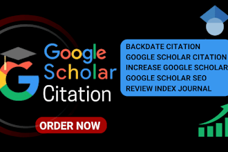 increase google scholar citation backdate citation boost go0gle scholar citation