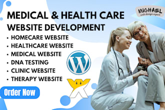 design home care website, healthcare staffing agency website and medical website