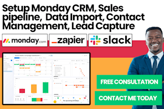 do monday crm sales pipeline contact management lead capturing data import track