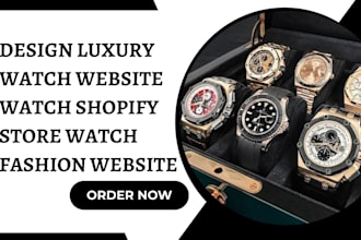 design luxury watch website watch shopify store watch fashion website
