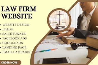design notary website,lawyer,attorney,law firm website and landing page