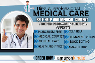 ghostwrite medical ebooks, health and fitness, self help, online course