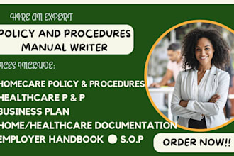 create a top notch policies and procedures manual for your business