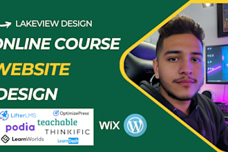 do online course website online course content elearning website lms wix kajabi