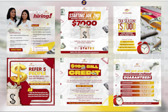 tax flyer credit repair flyer credit repair instagram post business flyers