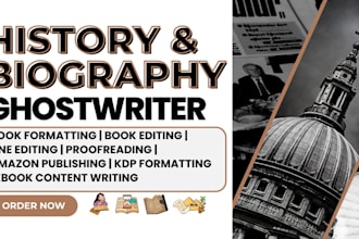 write history ebook, biography ebook writer, history writer,  memoir ghostwriter