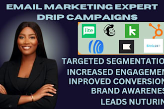setup drip campaigns with mailerlite mailchimp keap hubspot klaviyo bitrix24