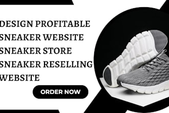 design profitable sneaker website sneaker store sneaker reselling website