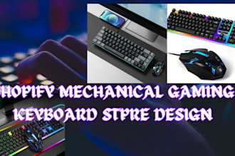shopify mechanical gaming keyboard store design keyboard website redesign