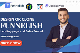 setup high converting funnelish sales funnel, sales page, product landing page
