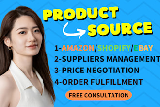 be your top product sourcing agent for amazon fba, shopify