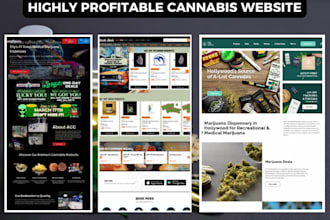 design cannabis website cbd website marijuana website cannabis shopify store
