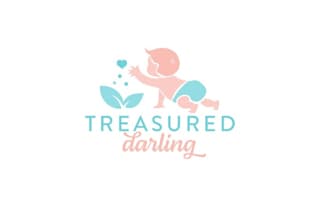design warm cozy baby brand logo