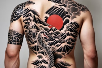 make your custom and professional japanese tattoo design