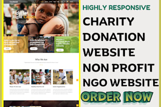 design charity website donation website nonprofit ngo website