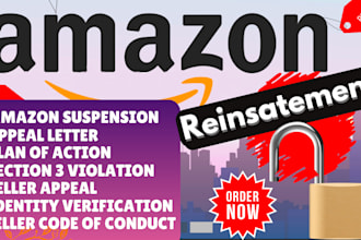 reinstate suspended amazon listing and suspended walmart with appeal letter