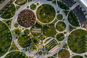 render architectural site plan,  master plan, detailed plan, landscape plan