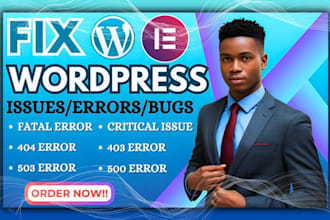 fix wordpress website fix wordpress elementor fix wordpress issues fix 404 error