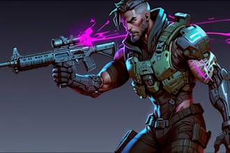 create cyberpunk and retro aesthetic characters