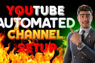 setup youtube automation channel and create cashcow video