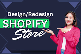 create shopify store, shopify website design, shopify dropshipping store