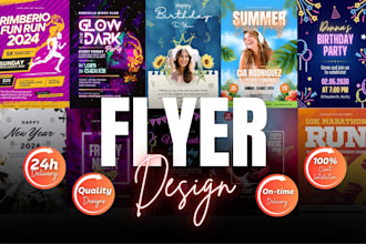 do a bold party, club, dj, nightclub, birthday, sports and event flyer design