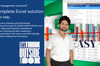 develop your custom excel spreadsheet and dashboard