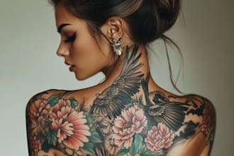 desing a custom tattoo sleeve art for you