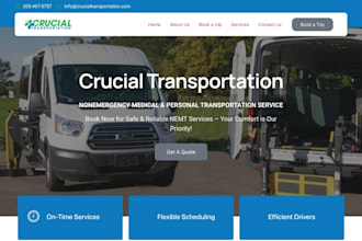 design nemt website non emergency medical transportation website booking website