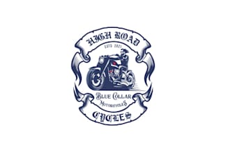 design old school motorcycle shop logo