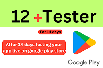 do 12 app tester for google play for android app