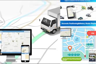 develop gps tracking app for android and IOS