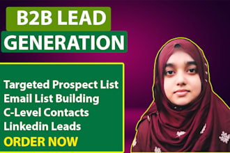 b2b linkedin lead generation and targeted email lead list