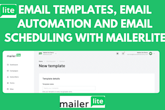 create email templates email automation email scheduling with mailerlite