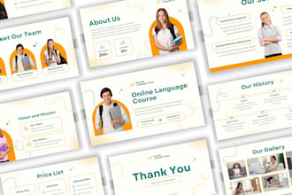design powerpoint presentation slides for your online course curriculum