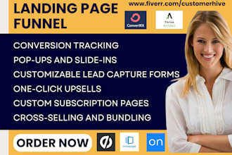 do landing page funnel thrive architect ontraport instapage unbounce convertkit