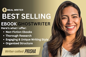 ghostwrite non fiction ebook writer, ghost book writer, self help ebook writer