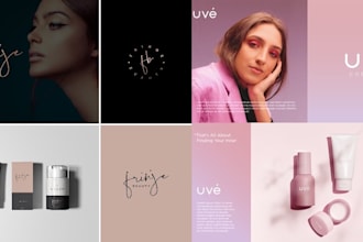 do luxury realtor, fashion, beauty and cosmetic logo design