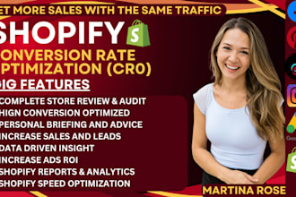 increase shopify sales, shopify conversion rate optimization, shopify audit, cro