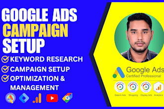 setup and manage google ads adwords PPC campaigns