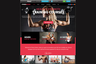 create fitness, personal trainer website, yoga, workout, excercise, gym website