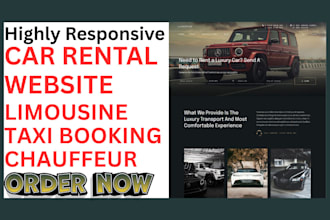 design car rental website taxi booking car dealership limousine rental chauffeur
