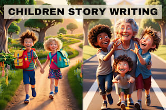 create fantastic children storybook illustration and  awesome kid storybook